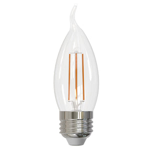 Bulbrite 776875 LED4CA10/27K/FIL/E26/3 4.5W LED CA10 2700K FILAMENT E26 FULLY COMPATIBLE DIMMING
