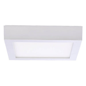 Bulbrite 773138 LED10DL/5/930/SLSQ/J/D 10W LED 5.5'' FLUSH MOUNT SILVER SQUARE DIMMABLE JA8 3000K 120V
