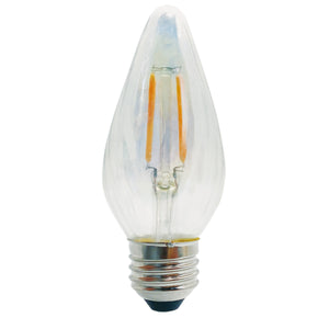 Bulbrite 776580 LED4F15/27K/FIESTA/CLR 4W F15 E26 CLEAR/IRIDESCENT