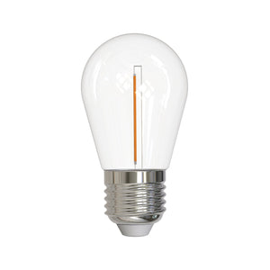 Bulbrite 776785 LED1S14/27K/FIL/PL 1W S14 E26 Clear