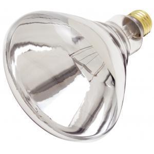 R40 Heat Lamp Incandescent Bulb - E26 Medium Base - 250W - SATCO