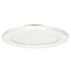 Satco S9882 12W/LED/7"FLUSH/3K/WH/SL 12 watt 7" Flush Mount LED Fixture 3000K White finish 120/277 volts