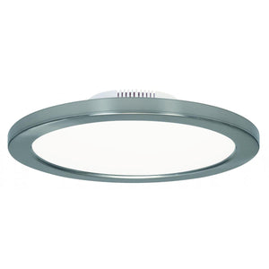 Satco S9888 16W/LED/9"FLUSH/3K/PN/SL 16 watt 9" Flush Mount LED Fixture 3000K Polished Nickel finish 120/277 volts