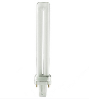 T4 Twin Tube DULUX Compact Fluorescent Bulb - GX23 Two Pin Base - 5W, 7W, 9W, 13W - Sylvania