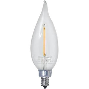Bulbrite 776664 LED4CA10/30K/FIL/E12/2 4W Filaments E12 Base CA10 Bulb Clear - NOW 776864