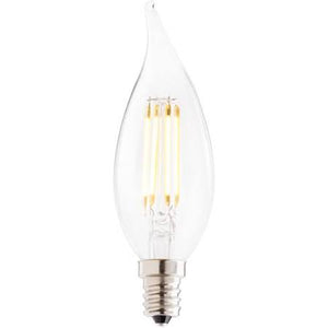 Bulbrite 776658 LED2CA10/27K/FIL/E12/3 2W Filaments CA10 Bulb Clear - NOW 776858