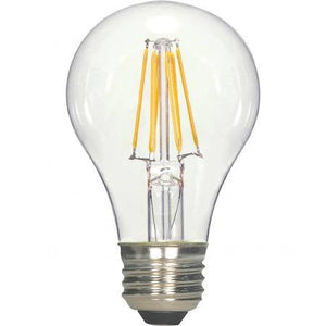 Replacement for Satco S9562 6.5A19/CL/LED/E26/27K/120V LED A19 120 Volts 6.5W Medium base 2700K - NOW S12408