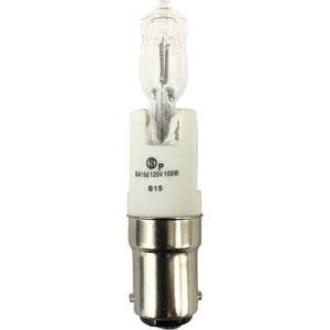 Satco S4361 100Q/CL/DC 100W 120V BA15D Halogen