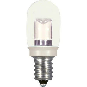 Satco S9177 0.8W T6/CL/LED/120V/CD LED T6 Light bulb 120 Volts 0.8 Watts Candelabra base 2700K