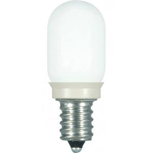 Satco S9176 0.8W T6/FR/LED/120V/CD LED T6 Light bulb 120 Volts 0.8 Watts Candelabra base 2700K color temperature