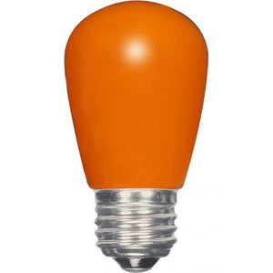 Satco S9173 1.4W S14/OR/LED/120V 1.4W S14 Medium Base Colored Sign LED Orange