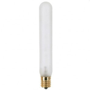 Satco 25W T6.5/e17 Tubular Incandescent Bulb Frosted - S3223