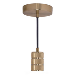Bulbrite 810091 PEND/HW/INDUST/WG-BLK PEND DIR WIRE INDUST SOCKET WARM GOLD-BLK CORD