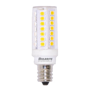 Bulbrite 770629 LED5E11/27K/120/D 5W LED E11 CLEAR 2700K DIMMABLE 120V