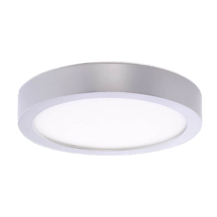 Bulbrite 773131 LED10DL/5/927/SLRD/J/D 10W LED 5.5'' FLUSH MOUNT SILVER ROUND DIMMABLE JA8 2700K 120V