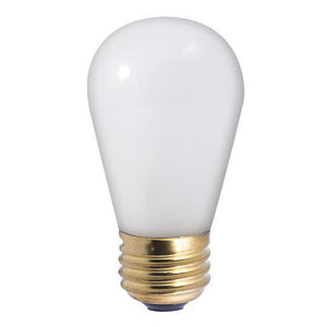S14 Pear Shaped Sign Indicator, Sign & Night Light Incandescent Bulb - E26 Medium Base - 11W - Bulbrite