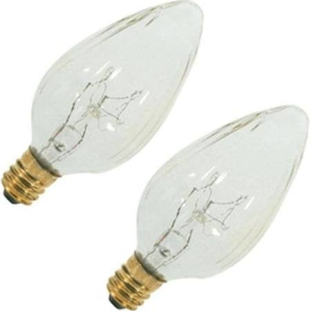 Satco S2760 15W 120V F10 Clear E12 Candelabra Base - 2 Pack