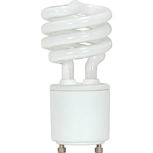 Satco S8201 9T2/GU24/2700K/120V 9W GU24 Base Mini Spiral CFL 2700K