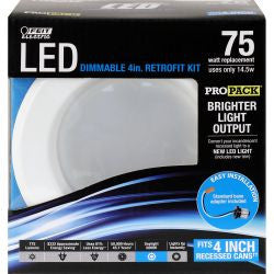 Replacement for FEIT LEDG2R4HO/850 900 Lumen 5000K 4 Inch Dimmable Retrofit Kit - NOW LEDR4HO/950 - CASE PACK 6 ONLY
