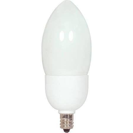 Satco S7311 5CTCFL/E12/2700K/120V 5W Torpedo CFL 2700K E12