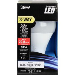 Replacement for Feit A50/150/850/LEDG2 800 / 1500 / 2200 Lumen 5000K 3-Way Non-Dimmable LED