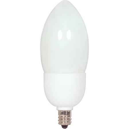 Satco S7313 5CTCFL/E12/5000K/120V 5W Candelabra Base CFL 5000K