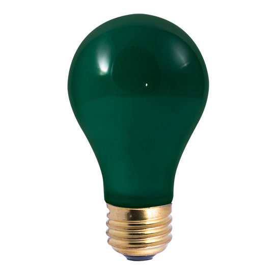 Replacement for Bulbrite 106425 25A/CG 25W A19 PARTY BULB CERAMIC GREEN E26 120V - NOW SATCO S6091