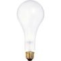 Satco S4960 300M/F 300 Watt 130 Volt PS25 Medium Base Frost Incandescent Light Bulb