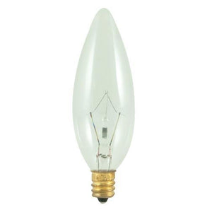 Torpedo Chandelier Candelabra Incandescent Bulb - E12 Candelabra Base - 25W, 40W, 60W - Bulbrite