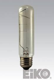 Replacement for Eiko 43034 25T10-130V 25W T10 130V Clear Incandescent