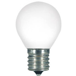 Satco S9168 1.0W S11/WH/LED/E17/120V LED S11 Light bulb 120 Volts 1W Intermediate 2700K White