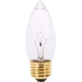 Satco S3231 Chandelier 25 Watt Clear Bulb E26