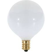 Satco S3260 25G16 1/2/W 25W Candelabra Base 120V White