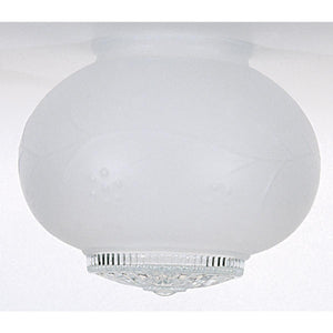 Satco 50-108 Hall Glass Shade 6 in. x 3-1/4 in. 5-9/16 in. Diameter 3-1/4 in. Fitter 5 in. Height