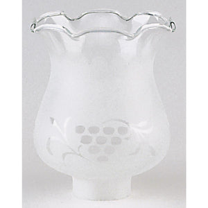 Satco 50-120 Tall Glass Grape Shade 4-3/8 in. Diameter 1-5/8 in. Fitter 5 in. Height