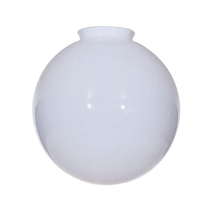 Satco 50-155 Blown Glossy Opal Ball Shade 12 in. Diameter 4 in. Fitter