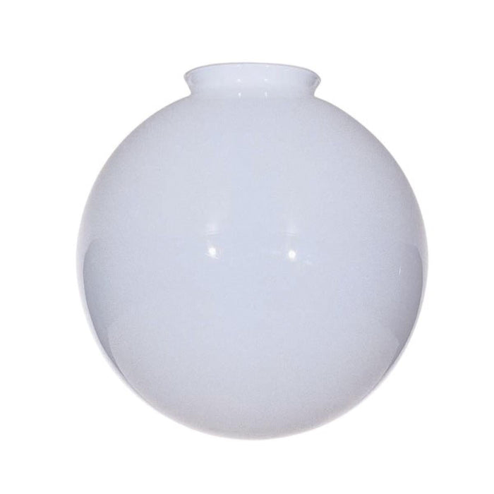 Satco 50-155 Blown Glossy Opal Ball Shade 12 in. Diameter 4 in. Fitter