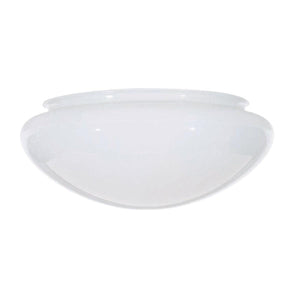 Satco 50-329 6 in. Mushroom Glass Shade 7-1/2 in. Diameter 5-7/8 in. Fitter 3-5/8 in. Height Sprayed Inside White