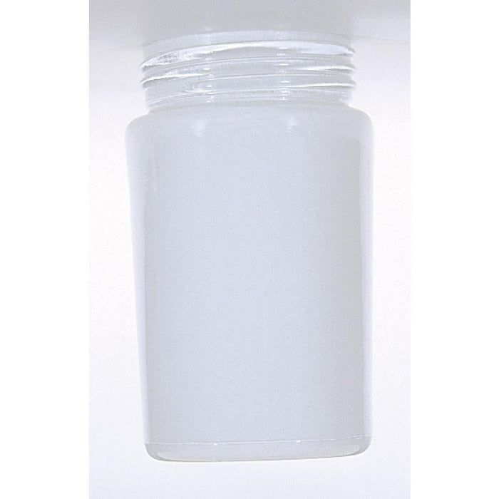 Satco 50-332 6 in. White Glass Cylinder Shade 3-1/4 in. Diameter 3-11/64 in. Fitter 6-1/4 in. Height Sprayed White Inside