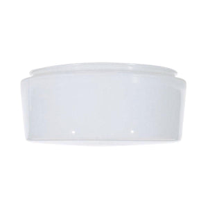 Satco 50-334 6 in. White Drum Glass Shade 6-5/8 in. Diameter 5-7/8 in. Fitter 3-1/2 in. Height Sprayed Inside White