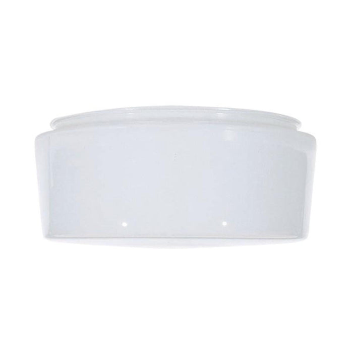 Satco 50-334 6 in. White Drum Glass Shade 6-5/8 in. Diameter 5-7/8 in. Fitter 3-1/2 in. Height Sprayed Inside White
