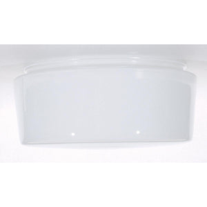 Satco 50-335 8 in. White Drum Glass Shade 8-11/16 in. Diameter 7-7/8 in. Fitter 4 in. Height Sprayed Inside White