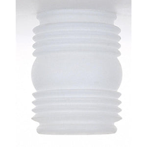 Satco 50-382 Mason Jar Glass Lamp Shade 3-3/4 in. Diameter 3-1/4 in. Fitter 4-1/2 in. Height Frosted White