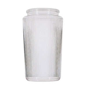 Satco 50-721 Lexan Cylinder Shade 3-1/4 in. Fitter 6-1/4 in. Height 3-3/4 in. Diameter Prismatic Cylinder