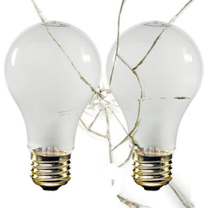 Replacement for Satco S3927 60A19/SAFETY COATED/TF/2PK 60W A19 Incandescent Shatterproof Rough Service - NOW LED S29835