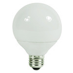 Satco S7301 9G25/E26/2700K/120V 9W 2700K Globe Compact Fluorescent