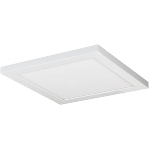 Satco 62-1251 18W 12 in. x 12 in. Surface Mount LED Fixture 4000K 90 CRI Low Profile White Finish 120/277V