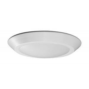 Satco 62-1264R1 7 in. LED Flush Mount Fixture Disk Light White Finish 4000K 90 CRI