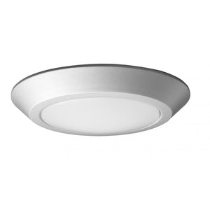 Satco 62-1266 10 in. LED Flush Mount Fixture Disk Light Brushed Nickel Finish 3000K