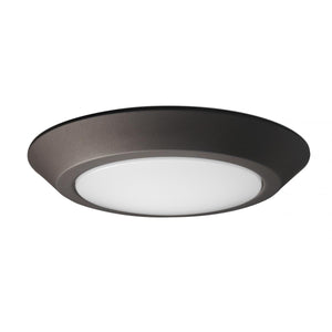 Satco 62-1267 10 in. LED Flush Mount Fixture Disk Light Mahogany Bronze Finish 3000K